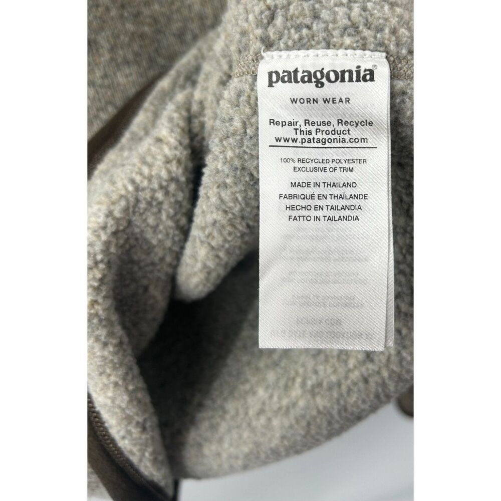 Patagonia Men's Better Sweater Bleached Stone Pale Khaki M - Picture 4 of 5